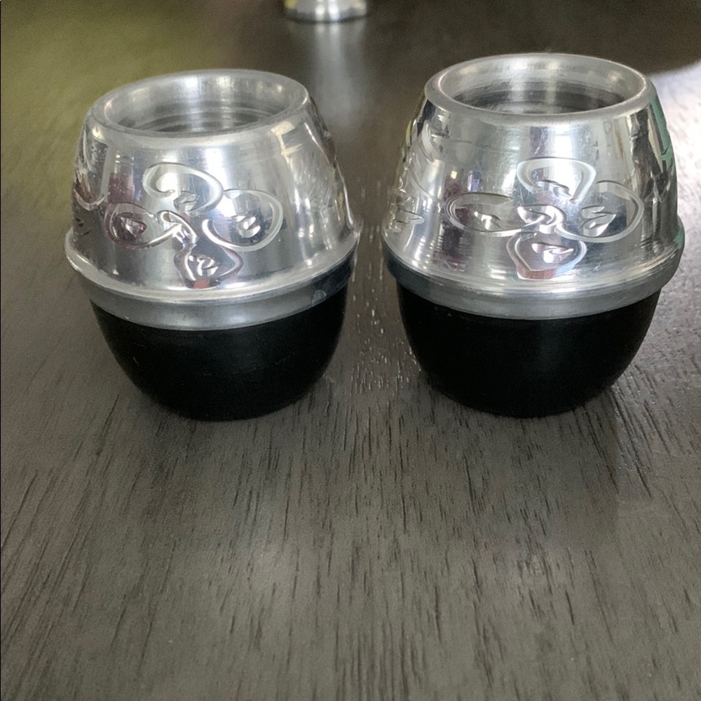 Silver and Black Yerba Mate Cups